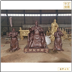 大型鑄銅關公擺件 大型鑄銅關公擺件