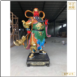 純銅關(guān)公神像擺件 純銅關(guān)公神像擺件