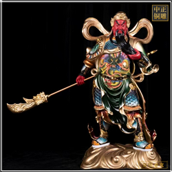 威武關公銅雕塑擺件 威武關公銅雕塑擺件