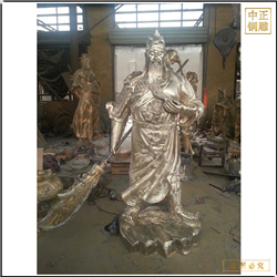 銅關公雕塑擺件 銅關公雕塑擺件