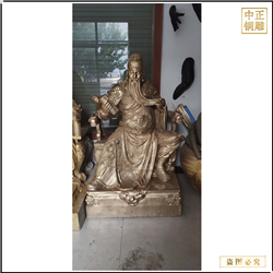 彩繪純銅關公制作廠家 彩繪純銅關公制作廠家