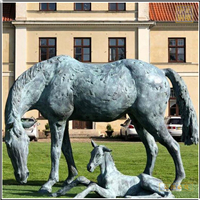 鑄銅廣場(chǎng)銅馬雕塑