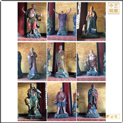 批發純銅十八羅漢佛像 批發純銅十八羅漢佛像