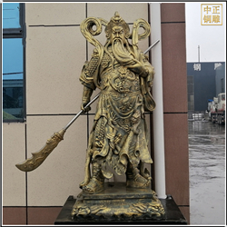 2米站像拿刀關公銅像 2米站像拿刀關公銅像