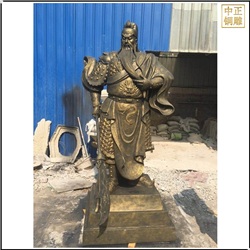 大型關公持刀銅雕 大型關公持刀銅雕