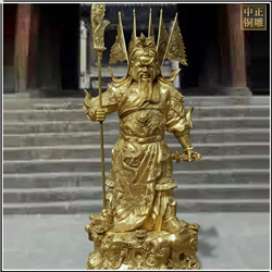 室外黃銅關公雕塑 室外黃銅關公雕塑