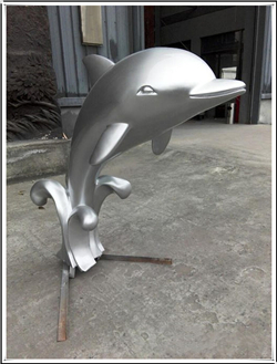 動物雕塑海豚圖片